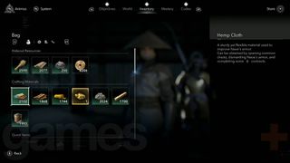 Assassin's Creed Shadows upgrade weapons and armor crafting materials list