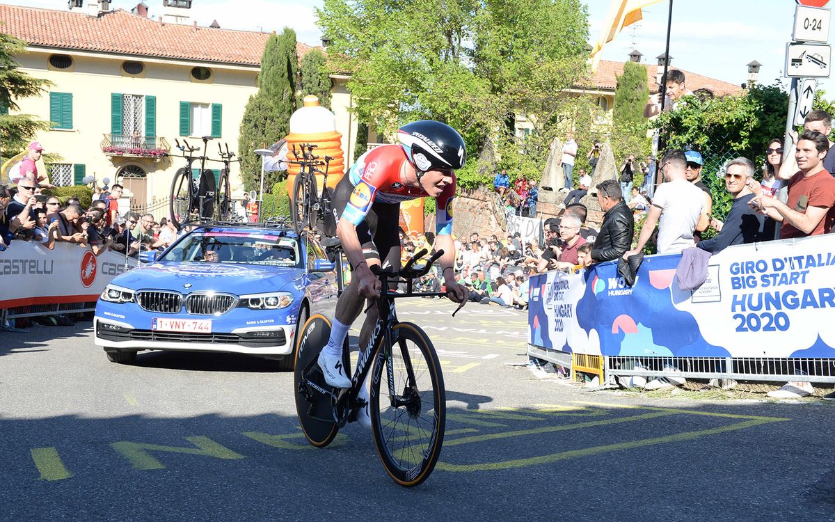 Bob Jungels raced the new bike to 13th place on the Giro d'Italia's opening stage