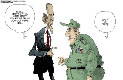 Obama Cartoon U.S. Cuba Relations 2016