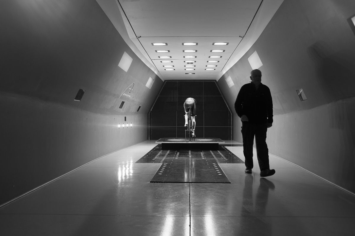 Inside the empty A2 wind tunnel