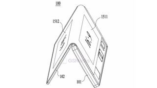 An image from LG's foldable phone patent