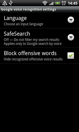 Android block offensive words