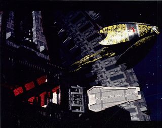 "The Vorlon ship from Bablyon 5 is certainly alien," says Thornton. This image shows the Original B5.