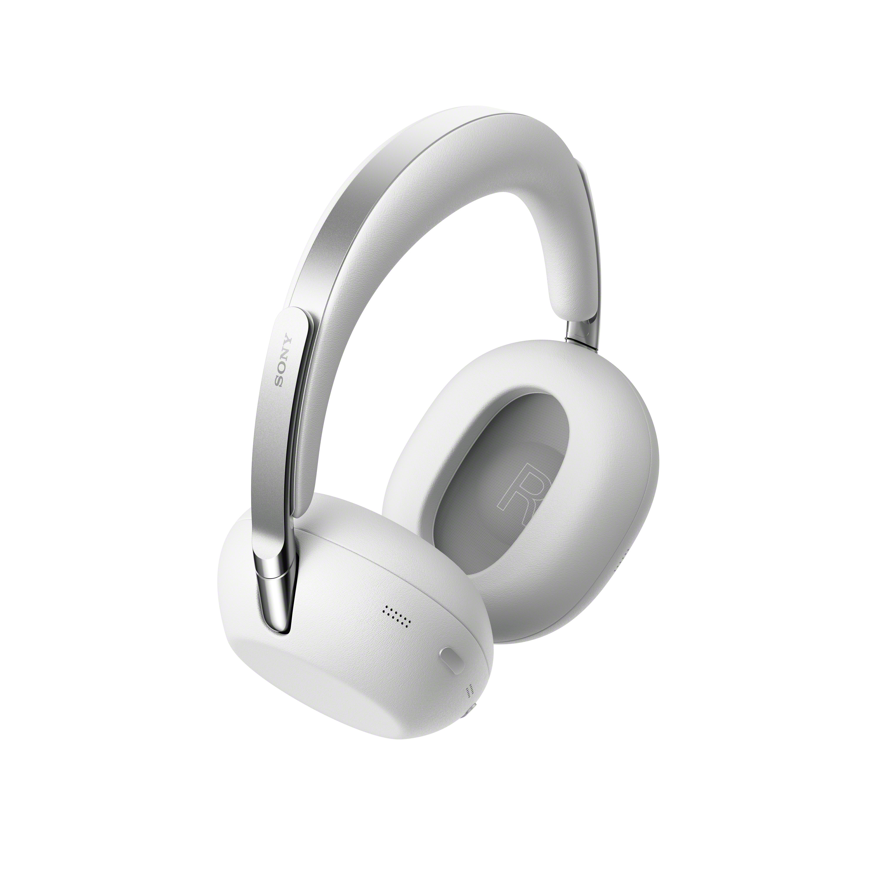 Sony 1000X The Collexion wireless headphones in white on a white background