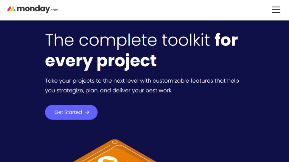 Monday Projects website screenshot (February 2026).