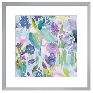 colourful floral framed art prints