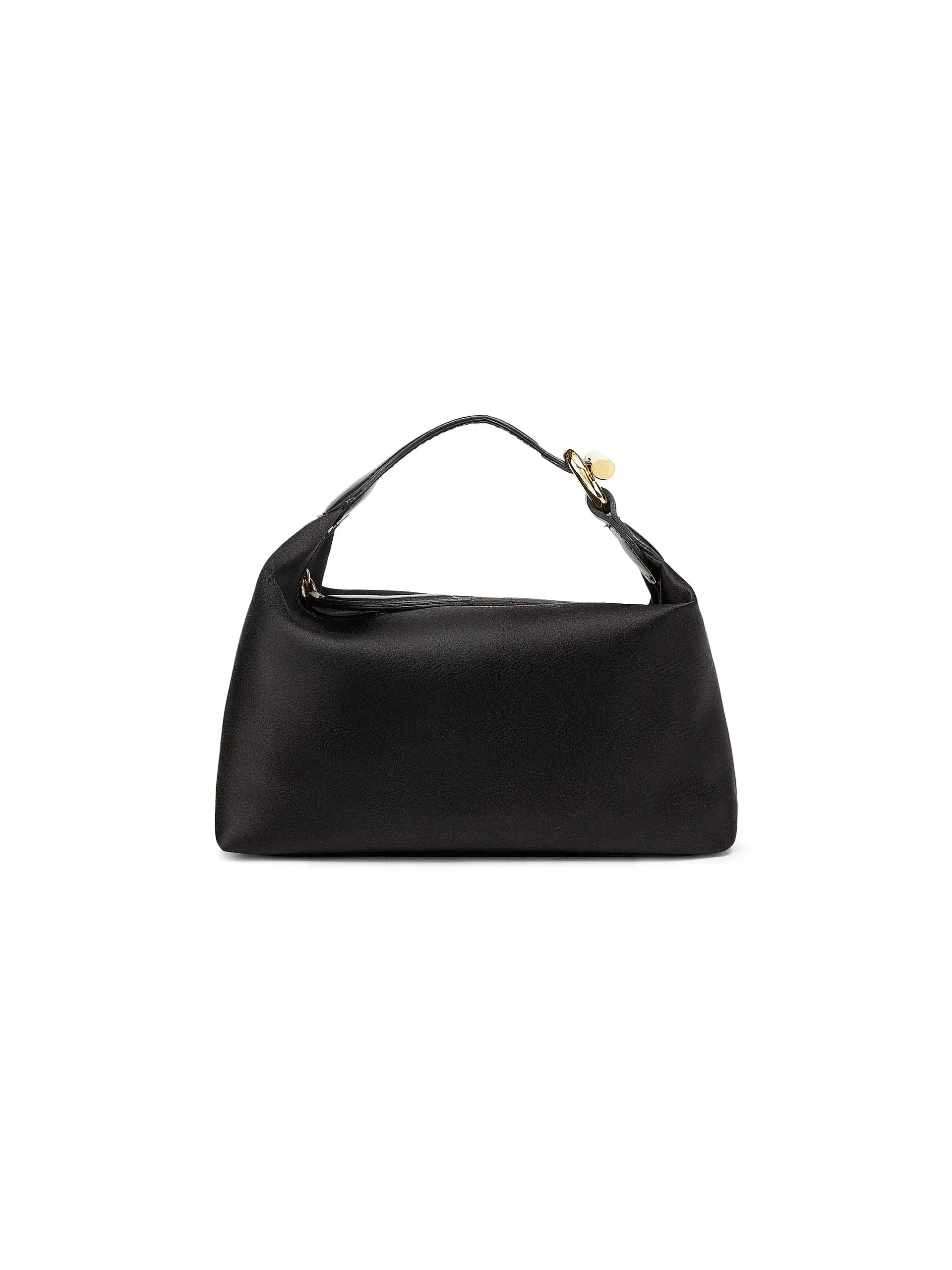 Satin Pillow Pouch Micro Top Handle Bag