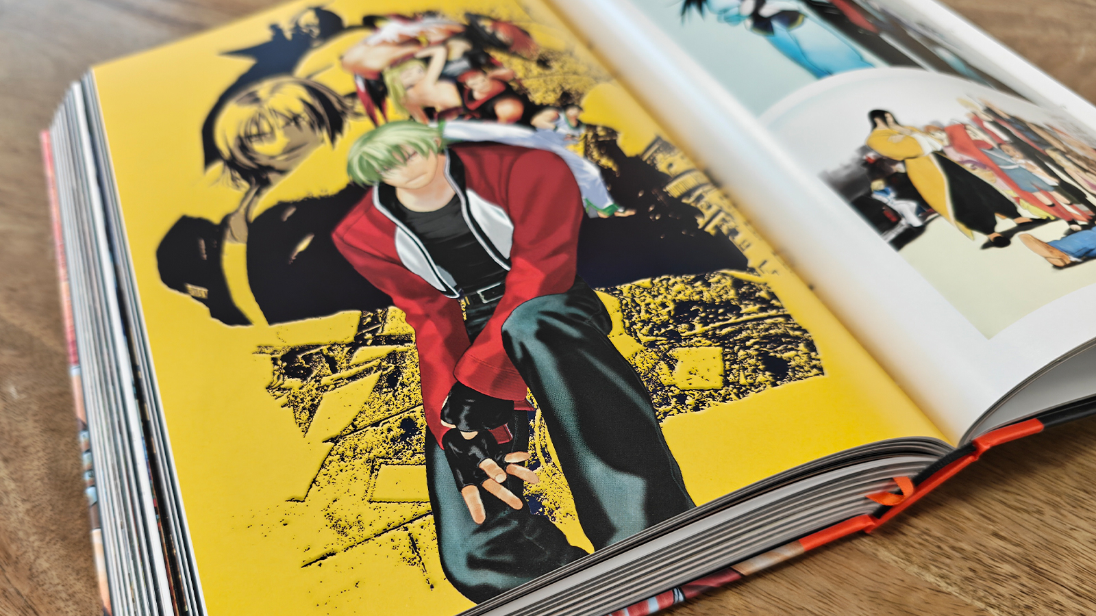 Photos of a retro game art book