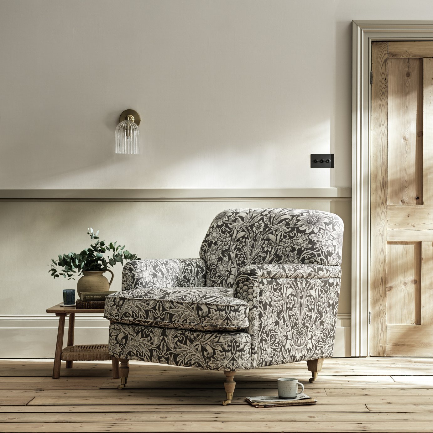 Habitat X Morris &amp;amp; Co. Merton Sunflower Fabric Armchair