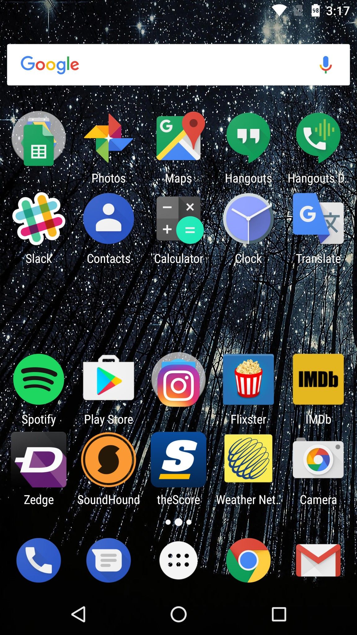 Nexus 6P home screen