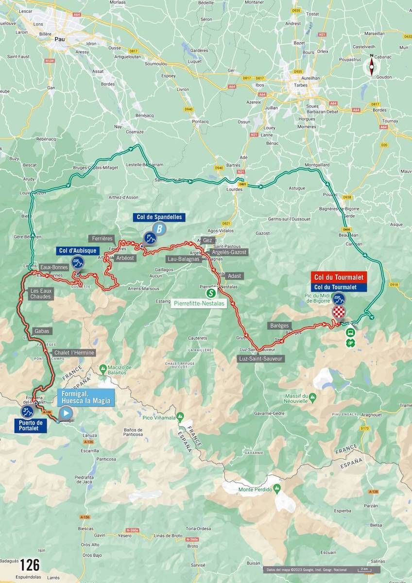 Route of stage 13 of la Vuelta a Espa&ntilde;a 2023