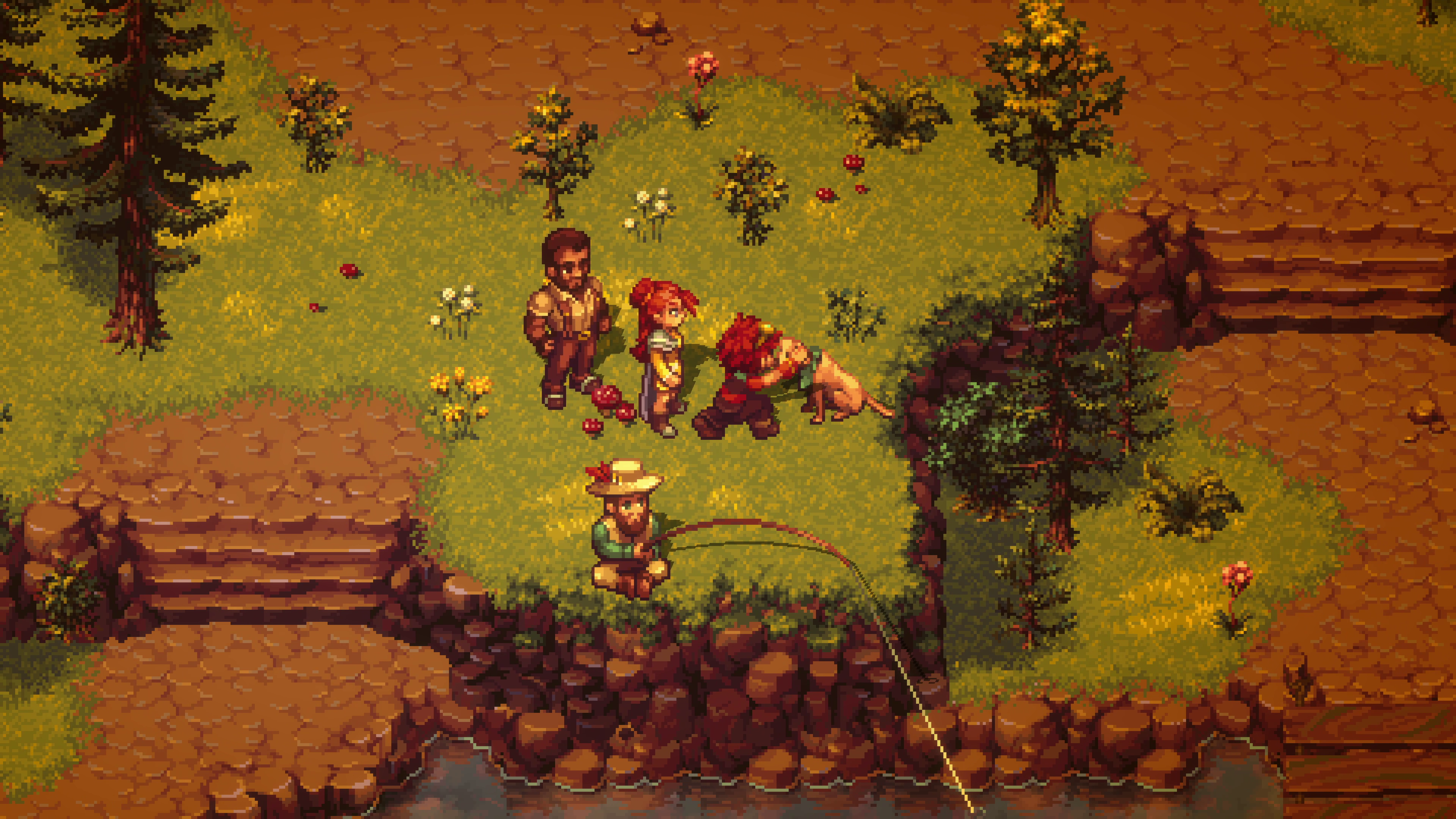 Forge of the Fae; screens from a pixel art indie game