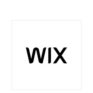 Wix Logo in black and white