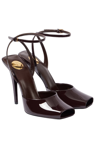 La Scandale 110 Patent Leather Peep-Toe Pumps