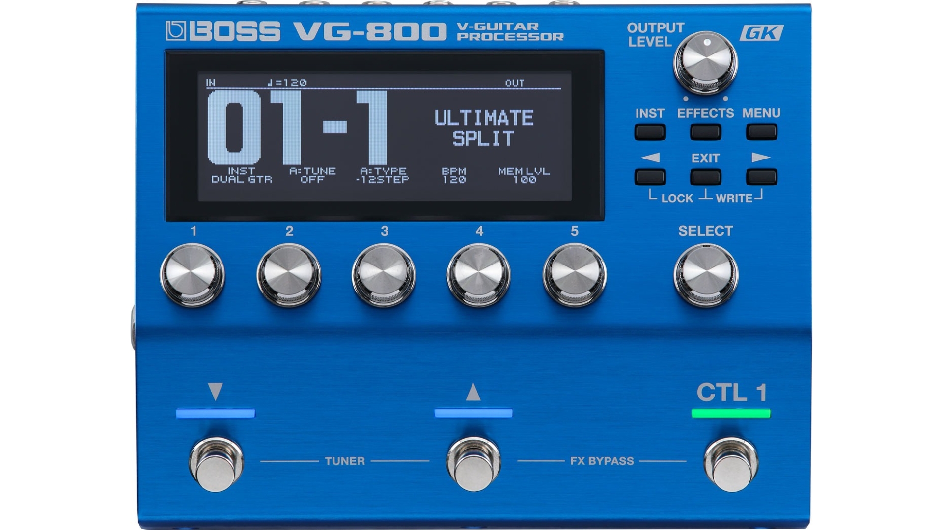 A Boss VG-800 guitar processor pedal