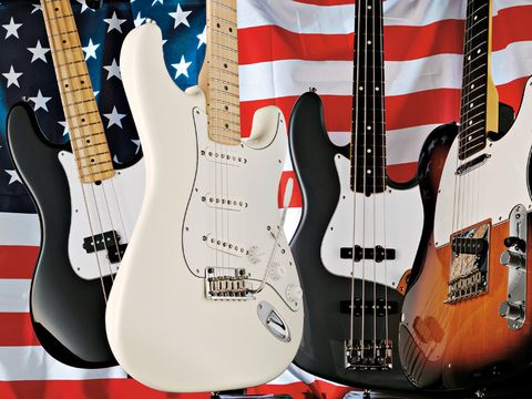 The American Standard Stratocaster alongside its similarly-updated siblings