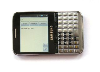 Samsung galaxy pro screen rotated for message typing