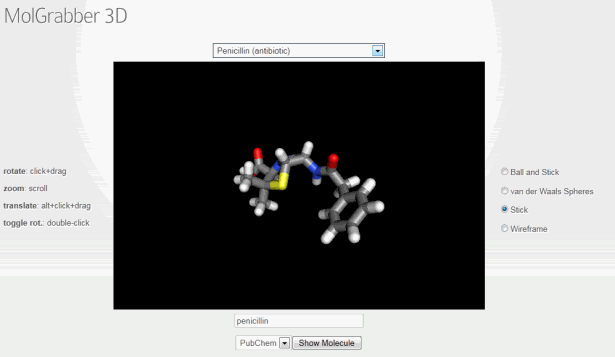 WebGL sites: Chemdoodle