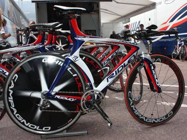 Ridley premiered its speedy-looking Dean last year under the Silence-Lotto team but now supplies the Katusha squad instead.