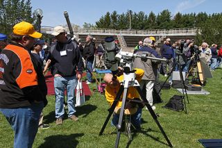 The sun is the "star" attraction during the annual Northeast Astronomy Forum (NEAF) Solar Star Party in New York.