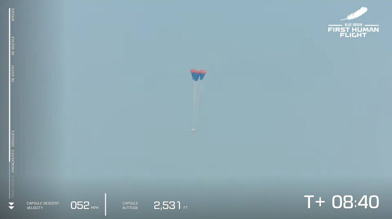 Blue Origin made history when four passengers, including Jeff Bezos, lifted off and made it to space aboard New Shepard.
