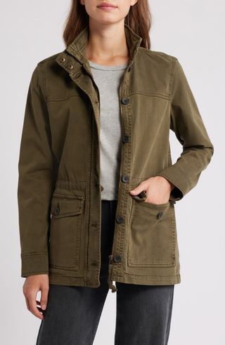 Cotton Blend Utility Jacket