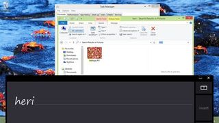 Scrawl with your finger on a tablet screen; Windows 8 reads it impressively well