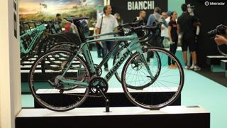 Bianchi's Oltre XR4 finish in the firm's legendary celeste green