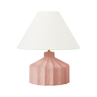 A table lamp with lampshade