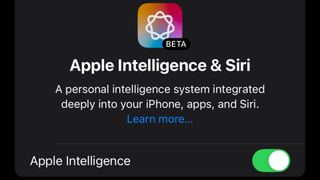 Apple Intelligence beta