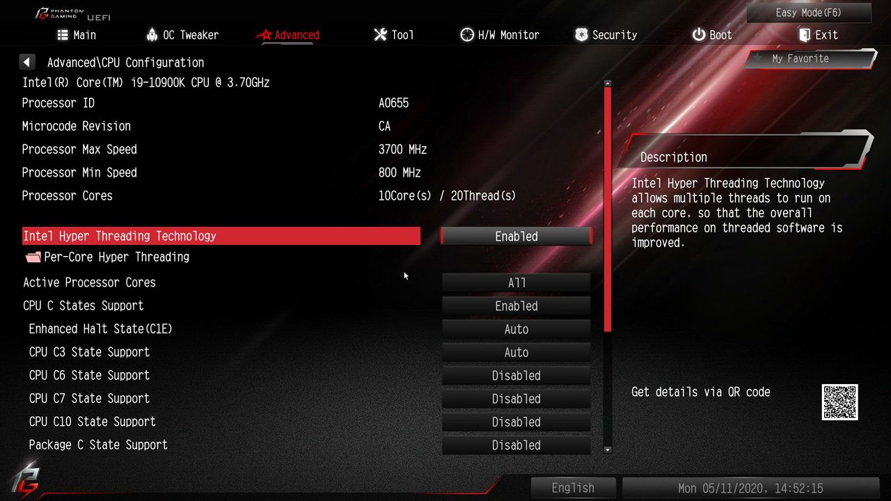 ASRock Z490 PG Velocita