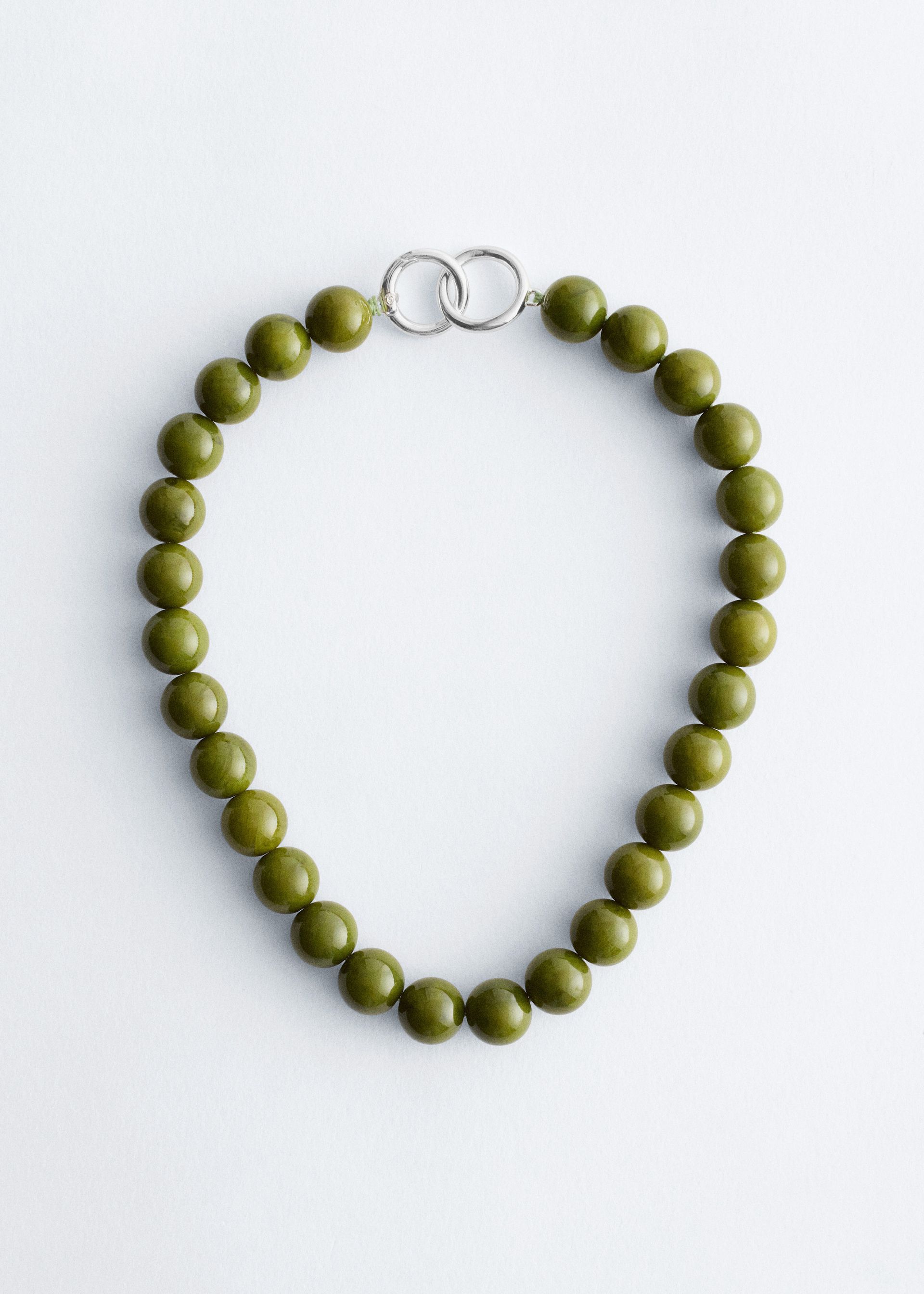 Short Stone Bead Necklace