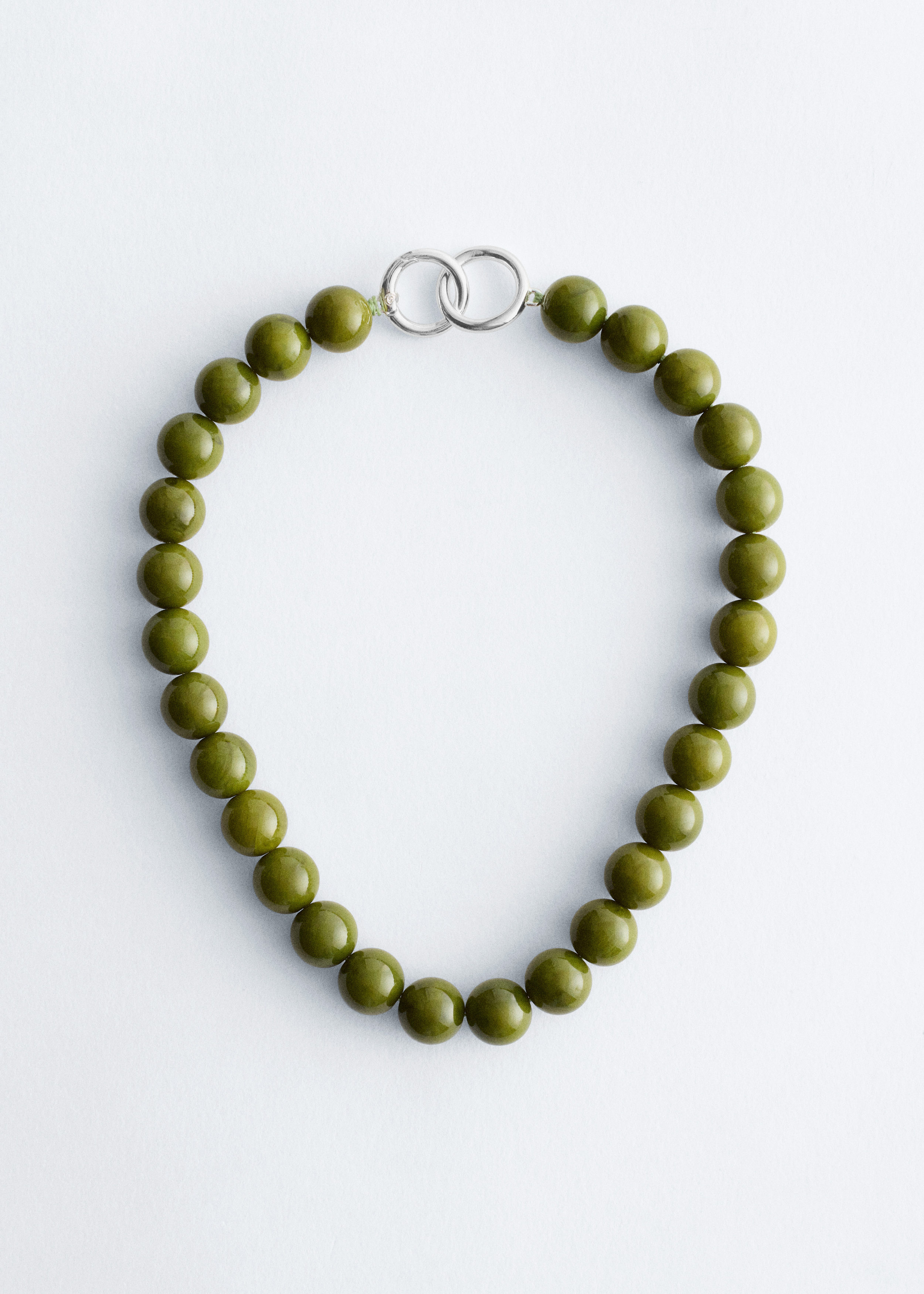 Short Stone Bead Necklace