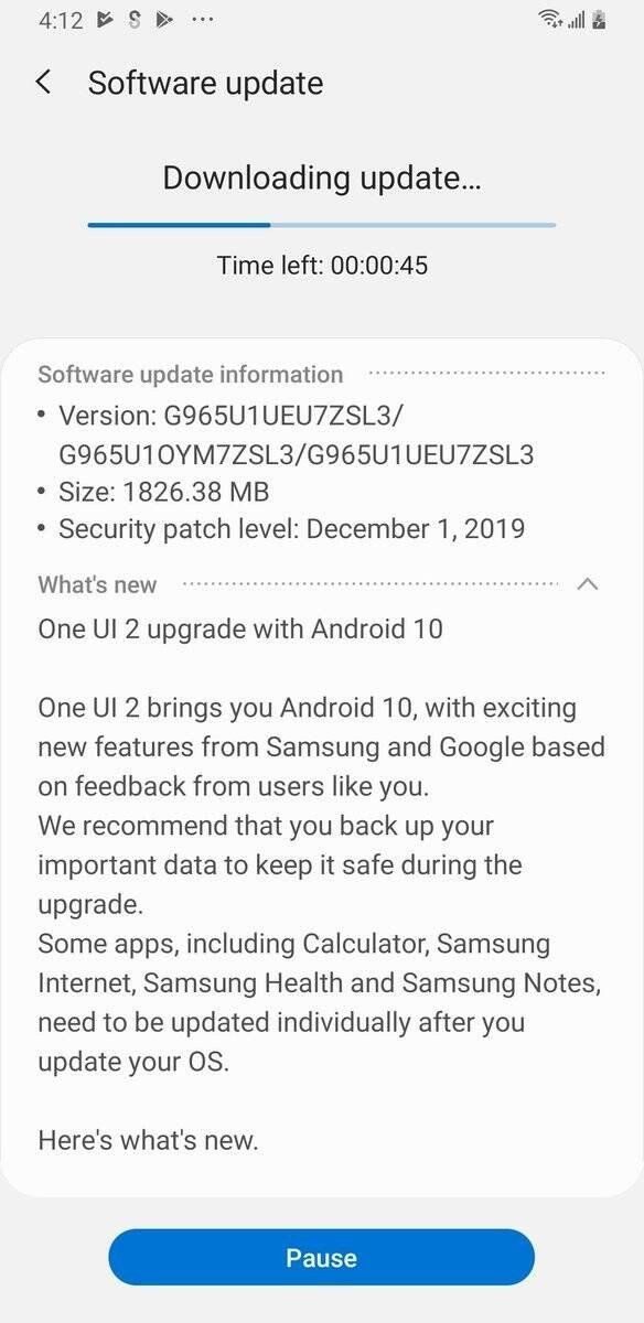 Samsung Galaxy S9 And Note 9 Android 10 Beta Now Available In The Us Android Central 0649