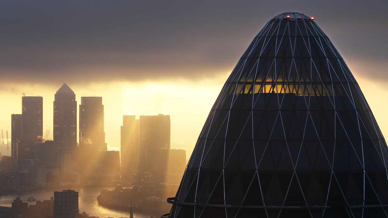 The City of London skyline