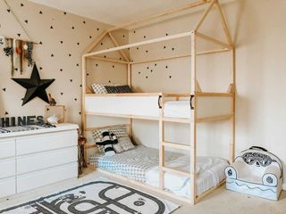 Ikea Kura bed hacks cabin @thelighthomestead