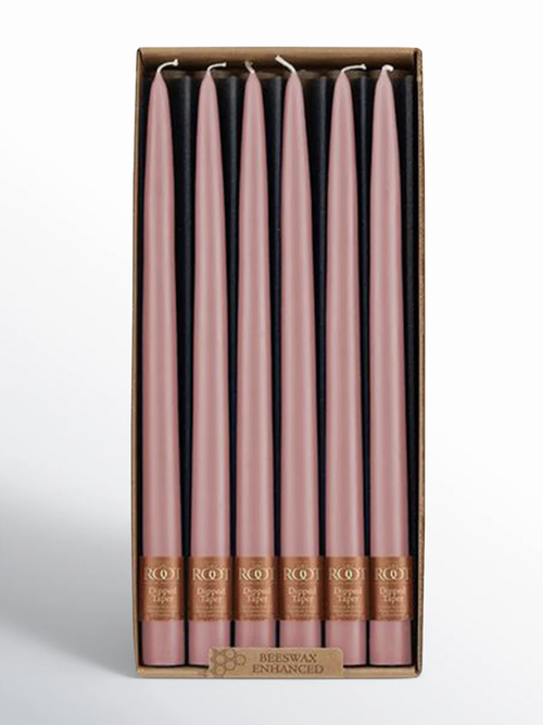 12 Piece Unscented Taper Candle Set