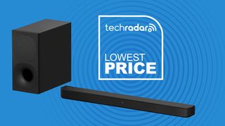 Sony HT-S400 with a sign saying Lowest Price