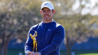 Rory McIlroy with The Players Championship trophy