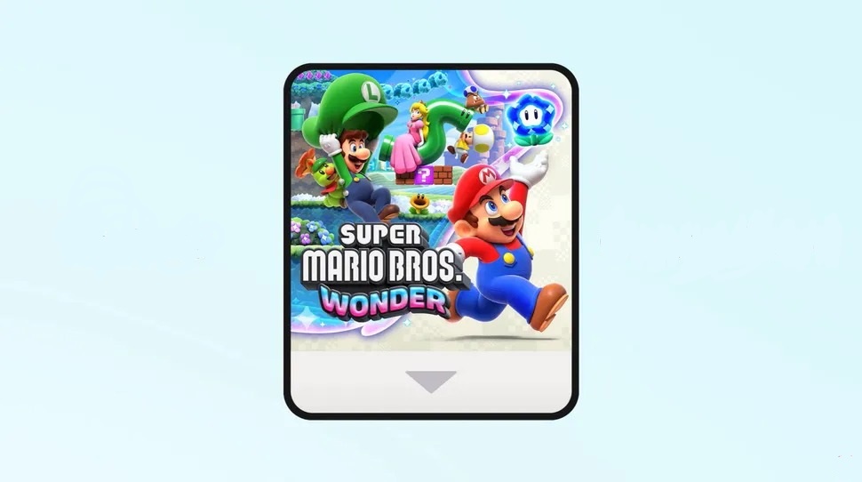 Super Mario Bros. Wonder game cartridge