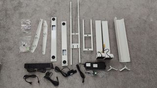 Collection of components laid out on floor