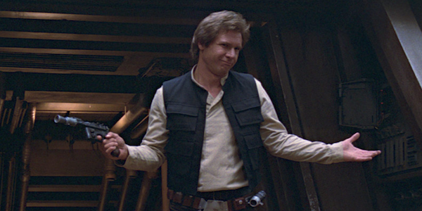 Han Solo harrison ford return of the jedi blaster