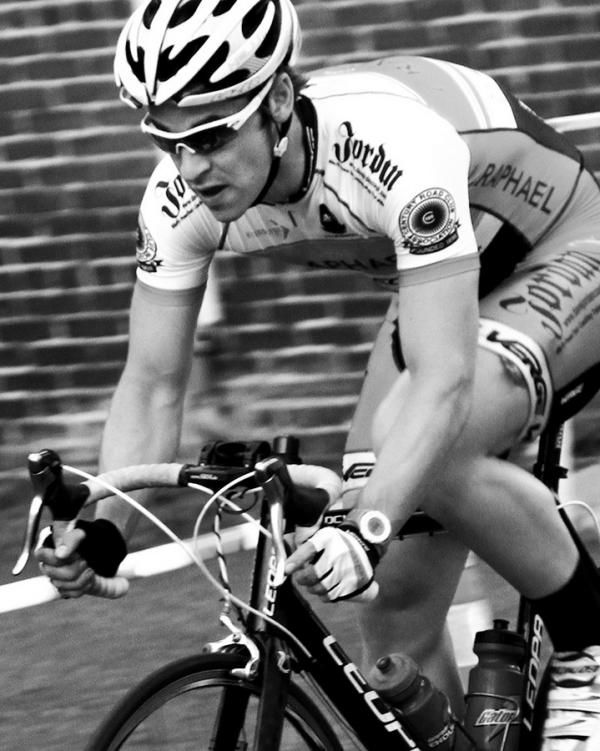 Track rider, Colin Prensky (CRCA/L-RAPHAEL.COM- LEOPARD) is making a nice transition to road crits