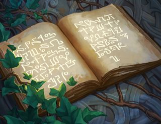 Draw out your runes in solid light yellow