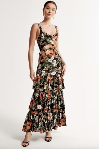 Abercrombie & Fitch Ruffle Tiered Maxi Dress