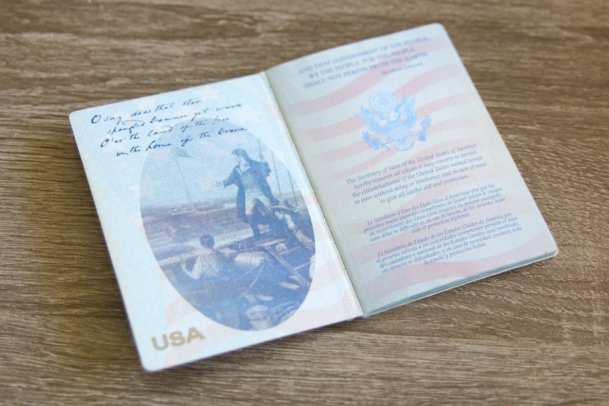 A U.S. passport.