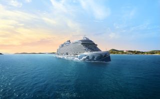 Norwegian Cruise cruise ship sailing in the Caribbean