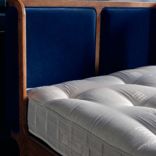 Soho House x Hypnos Exclusive Mattress on a bed.