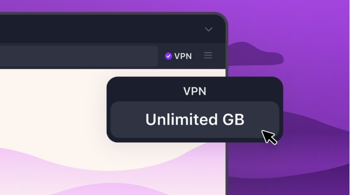 Graphic for Firefox's built-in free VPN ulimited &amp;mdash; promo image