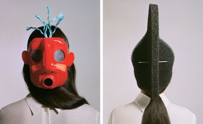 'Mmmask' by Michael Marriott and 'Dancer' mask by Studio Furthermore